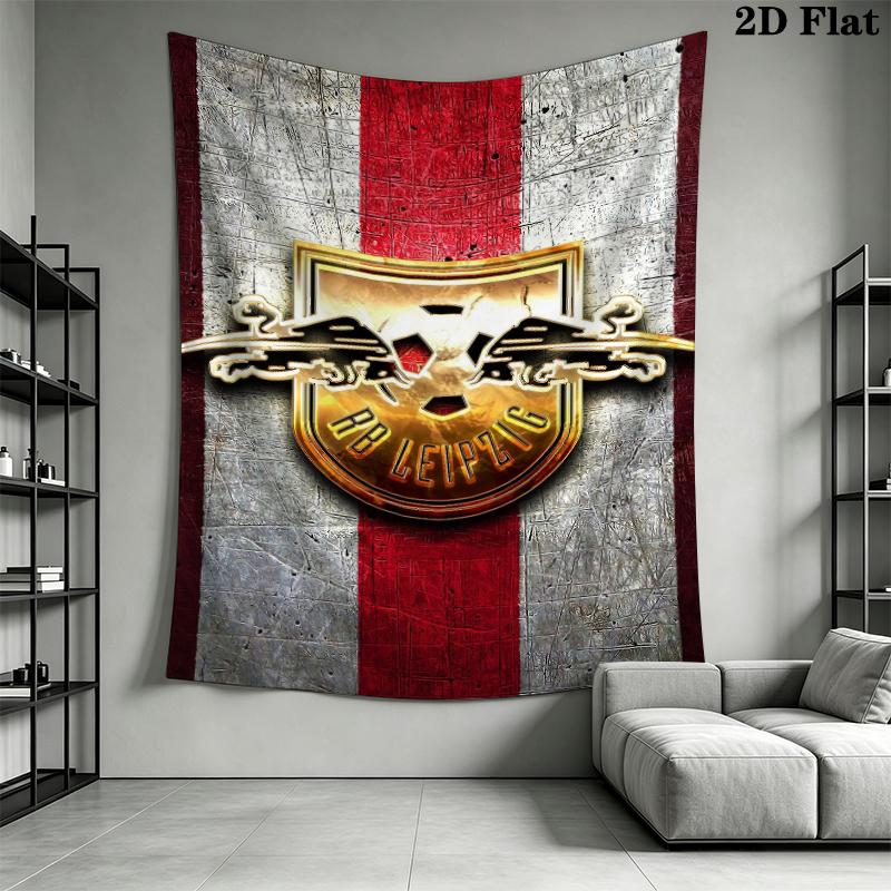 RB Leipzig Wall Tapestry Aesthetic Wall Hanging Printed Fabric Blanket Decorative Tapestries for Bedroom Living Room Home Decor