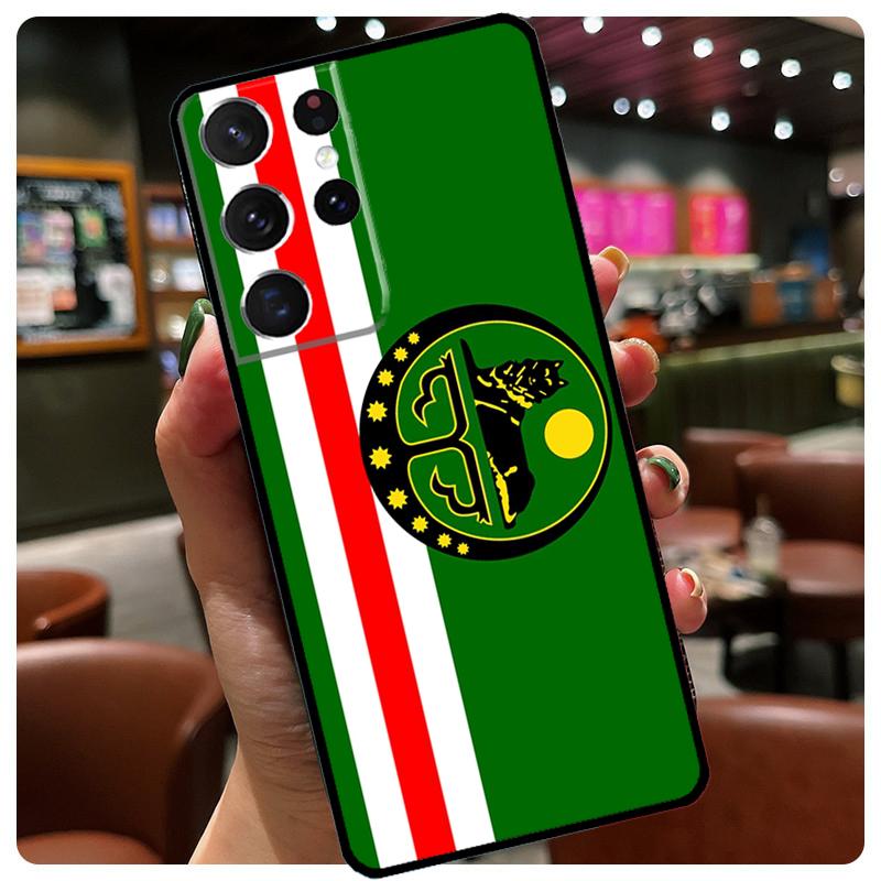 Chechen Chechnya Flag Phone Case For Samsung Galaxy S23 Ultra S21 S22 S24 S25 Ultra S9 S10 Plus S24 S25 FE Cover