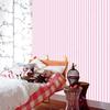 Kabegami Kakumei Wallpaper, Peel-and-Stick Fleece Wallpaper, Pastel Stripe Border, Made In Japan, 46cm Wide X 10m Roll (TWF1001/PINK)