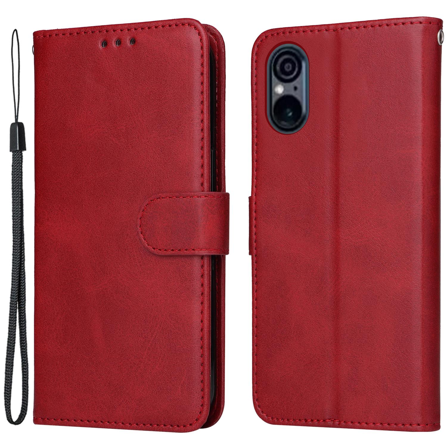 

For Sony Xperia 5 VI Case Leather Phone Cover with 3 Card Slots Wallet C