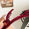 1 Piece Hair Accessories With Clip Ring Fashion Double-Band Hairband Flocked Non-Slip Braided Hair Decorative Hairpin Hairband