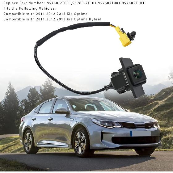 95760-2T001 Arokzn Rear View Back Up Camera Compatible with Kia Optima Hybrid 2.0 2.4 2011 2012 2013 Replaces# 957602T101 95760-2T101