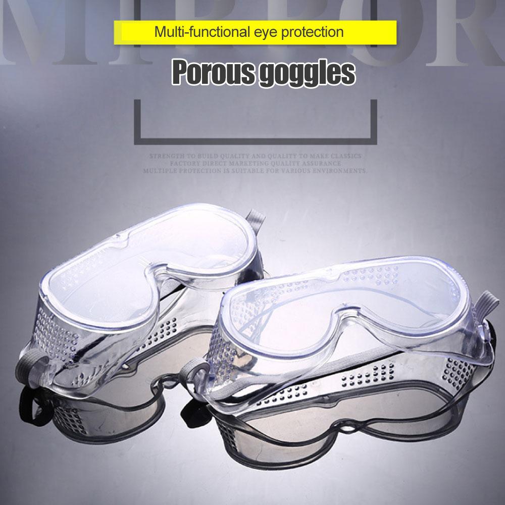 Clear Safety Glasses Anti-wind Anti Dust Anti Fog Eyewear Full Adjustable Comfort Type Protective Goggle Eyeglasses Motor Parts