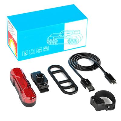 Fahrrad-Rücklicht, rot, schnelles Aufladen über USB, hohe Helligkeit, mehrere Modi, Fahrrad-Rücklicht für Fahrräder