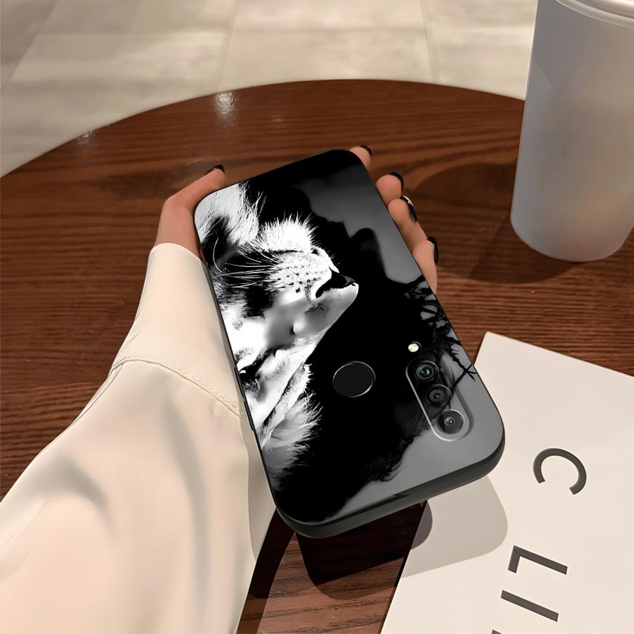 Case for Huawei P30 P20 Pro P20 P40 Lite P20 Lite 2018 P Smart 2019 Soft Shell Animal Lion Pattern