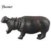 Educational Animal Figure Simulation Hippopotamus Figurine, Lifelike Hippo Statue Sculpture, River Hand Painted Sculpture Horse Model Toy for