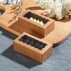 25pcs Brown Kraft Paper Gift Packaging Box Macaron Boxes with Clear Display Window Mini Cookie Boxes Candy Treat Boxes