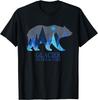 Retro Glacier Grizzly Bear Glacier National Park Men T Shirt