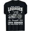 Men'S T-Shirt for a 60Th Birthday Gift Featuring a Biker Motorcycle Chopper from 1966, Available In Black. Ideal for Home, Outdoor Activities, Work,