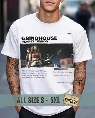 Grindhouse Planet Terror T-Shirt | Kult-Horrorfilm Grafik-T-Shirt | Robert Rodriguez Filmplakat Shirt