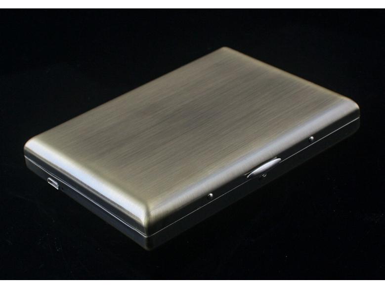 Noble Pie GP9029 Bronze Floral Multifunctional Cigarette Case & USB Lighter (Holds 20 Cigarettes)