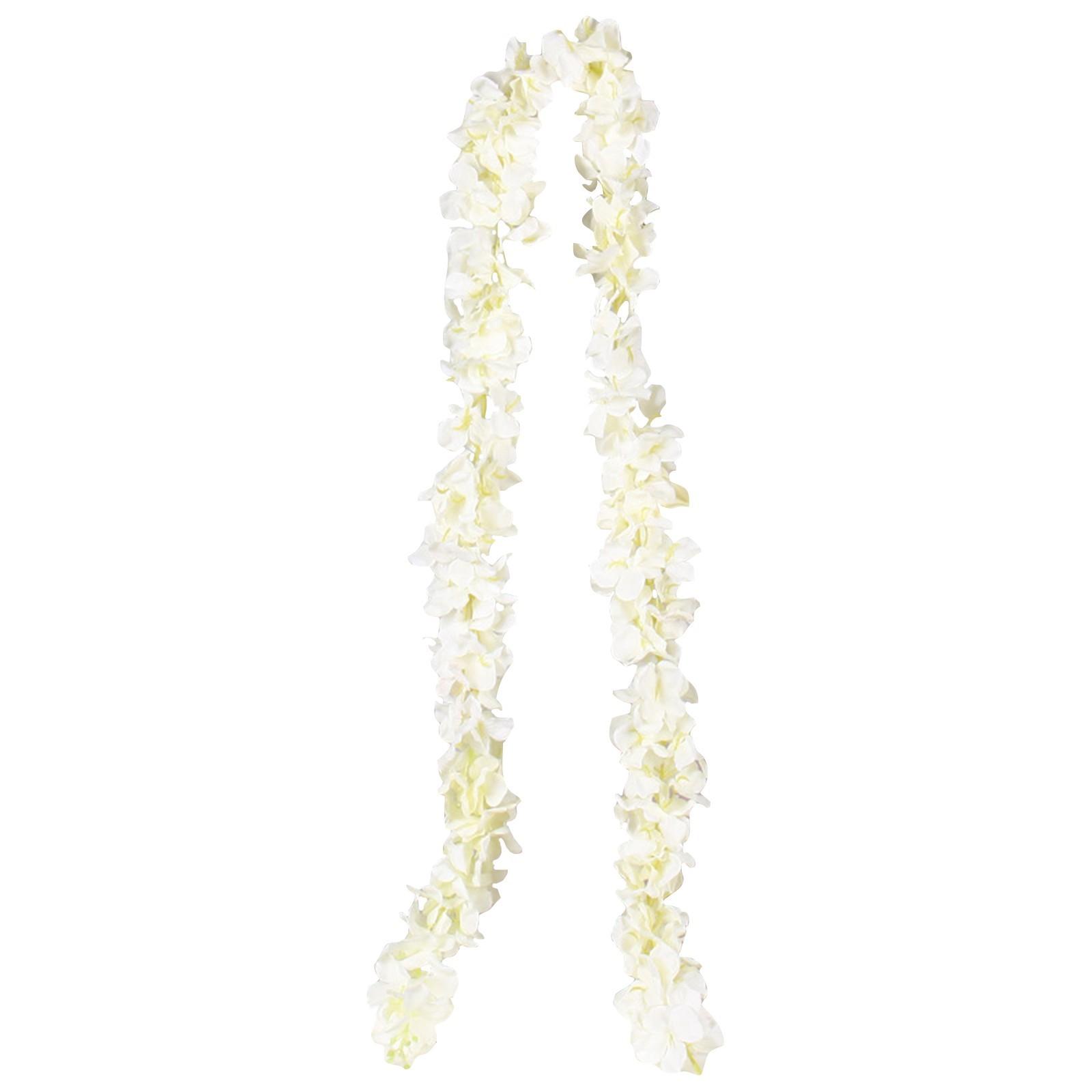 

Имитация гортензии, фиалки, глицинии, орхидеи, искусственные цветы, лоза, свадебный цветочный пояс, длинная цветочная полоска, цветочная лоза, декоративная цветочная гирлянда One Size белый