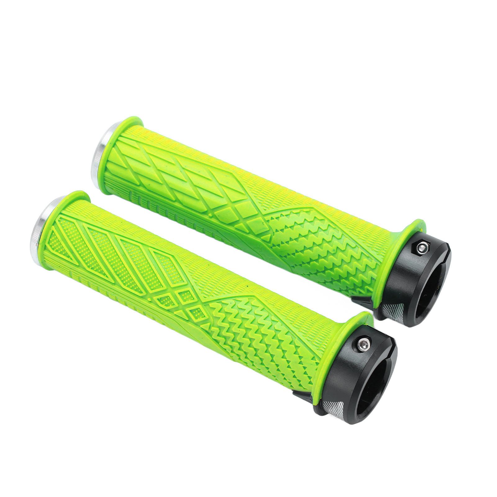 

2pcs set Bike Handlebar Grip Anti Slip Texture Durable Bicycle Handlebar Cover GripsGreen зелёный
