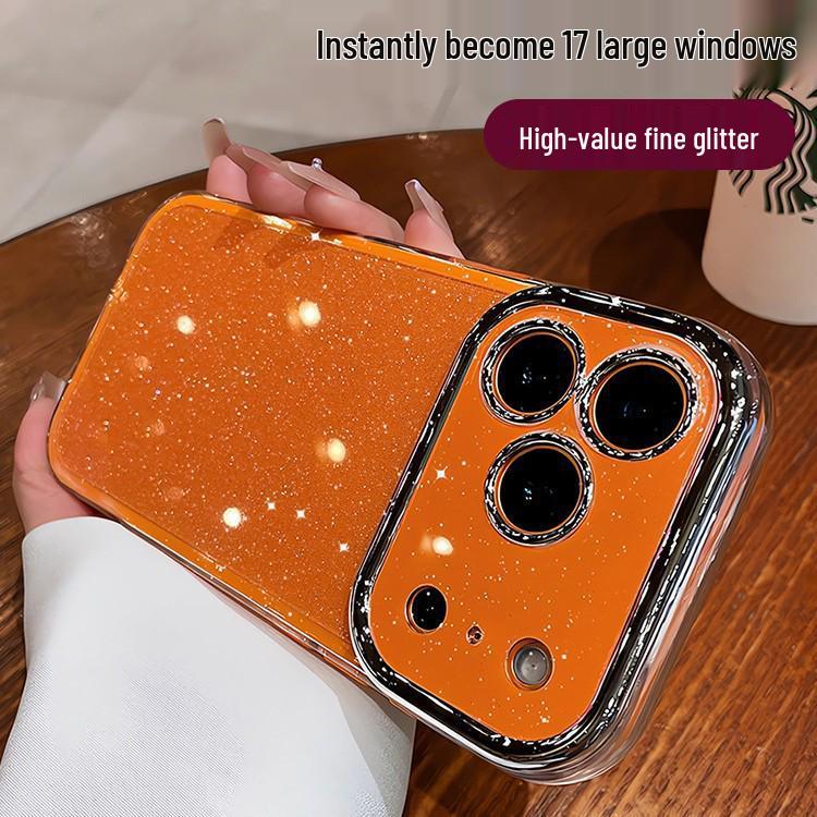 Jelly Glitter Instant iPhone 16 Pro Max Case - Large Window, Apple 17 Celebrity Protective Cover