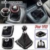 High-quality 5/6 Speed Car Accessories Gear Shift Knob Leather Manual Stick HandBall For VW Golf 5/6 MK5 MK6 Scirocco(2009)