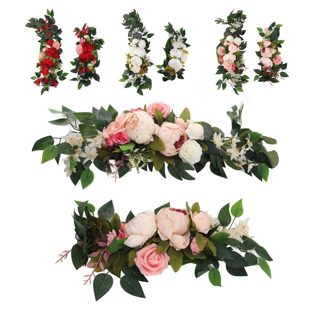 Wedding Arch Draping Artificial Flower Multifunctional Wedding Welcome Signs Floral Decoration