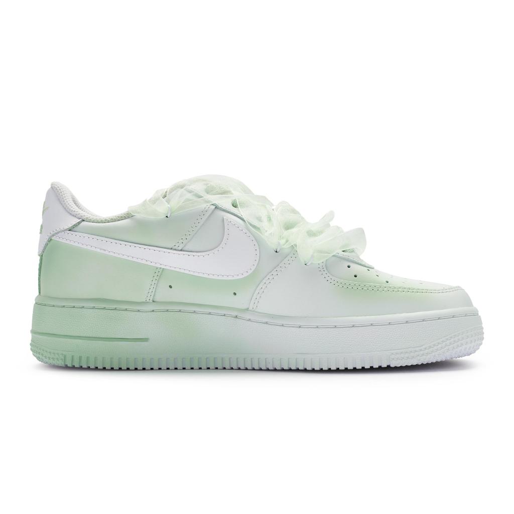 Nike Air Force 1 Low top Skateboard Shoes GS White Green DH2920-111(Team80-)