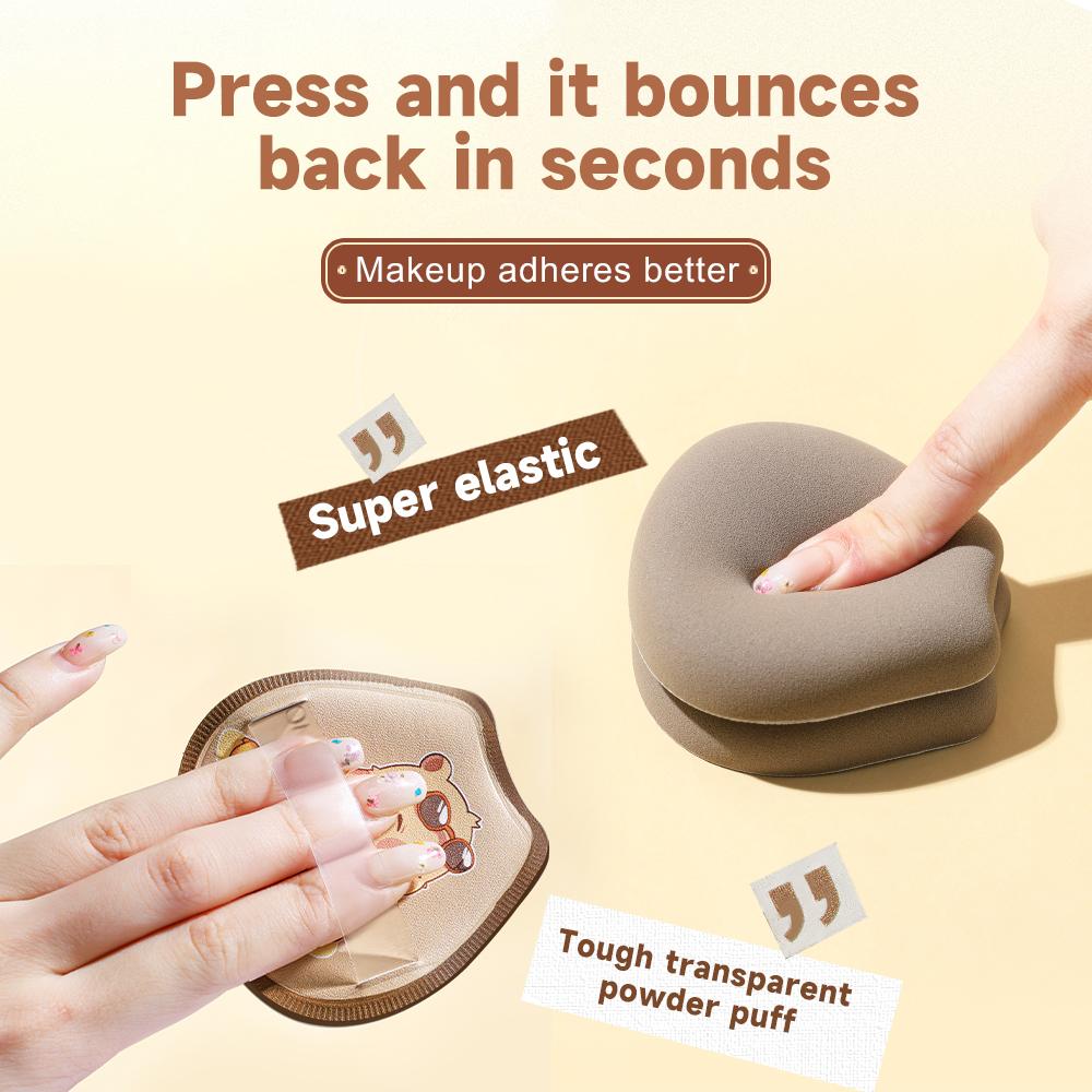 Puf Nou GECOMO Kapi Bara Puf de Pudră Modelare Drăguță Moale Umed și Uscat Pufuri pentru Pudră Liberă Pudră Cushion