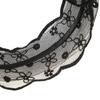 Solid Color Wide Mesh Flower Headband Bow Hairbands for Women Hair Accessories Headbands