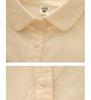 Korean Style Autumn Casual Doll Collar Long Sleeve Shirt