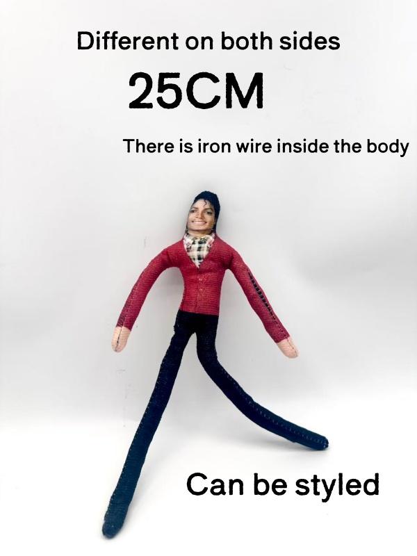 Neuer Stil Michael Jackson Cosplay Requisitenpuppe Plüsch gefüllte Figur Puppen Zimmerdekoration Abstrakt Gelenkbeweglichkeit Requisiten Geschenk The God of Space Dan