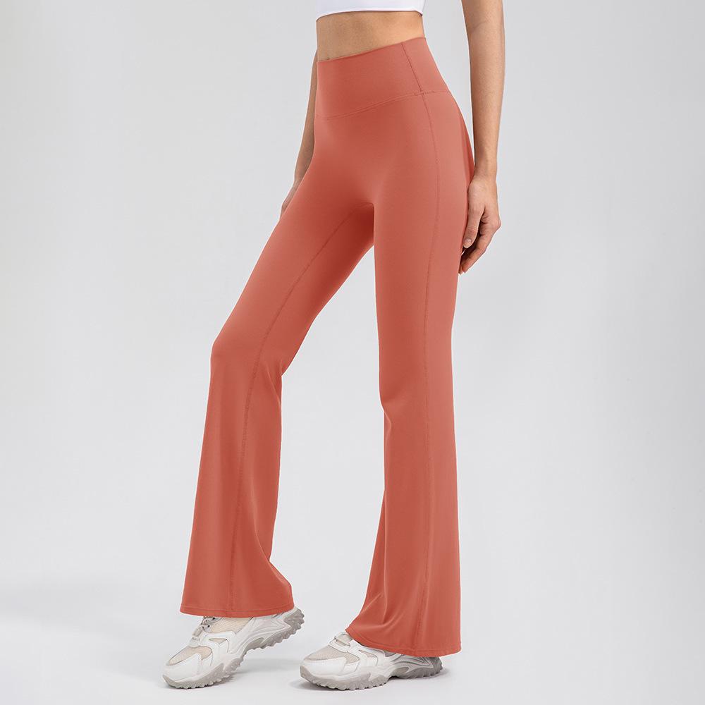 Women's High-Waist Flared Yoga Pants - Breathable, Hip Lift Design, No Visible Lines, Ideal for Fitness