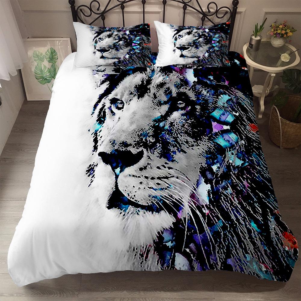 Digitální Umění Lapač Snů Vlk Sada Povlaku na Peřinu Usa King Queen Full Twin Size Uk Jednolůžková Sada Ložního Prádla