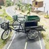 1: 10 Alloy Tricycle Model Toy, Metal Die-casting Retro Bicycle Model  Classic Simulated Freight Tricycles  Model Collection Gif