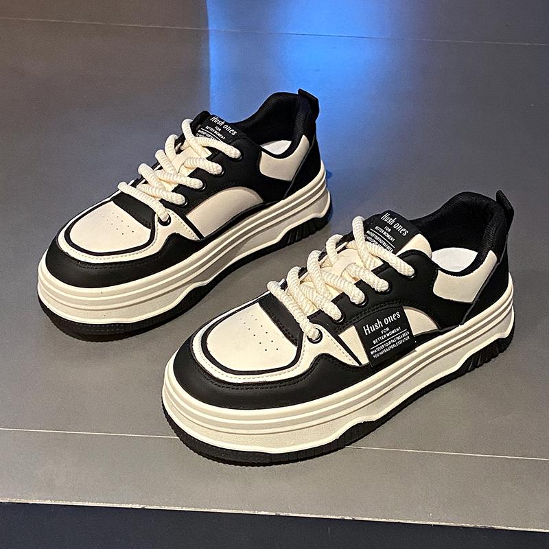 fashion 2024 Spring autumn Versatile Women's Thick-soled Casual Shoes Slip-ons Sport Shoes