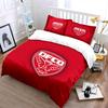 Red DFCO Logo Bedding Set Bedding Duvet Cover Set Duvet Cover Pillowcases  (1 * Duvet Cover 2 * Pillowcases, Without Duvet Insert)