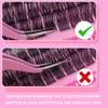 Tätt C-formad Enkelkluster Lösögonfransförlängningsset 10-18 mm Böjda DIY Segmenterade Ögonfransar