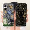For Realme V30 V30t RMX3618 RMX3619 Cute Cat Flower Cartoon Phone Case For RealmeV30 V30T 5G Soft Silicone Cover Bumpers