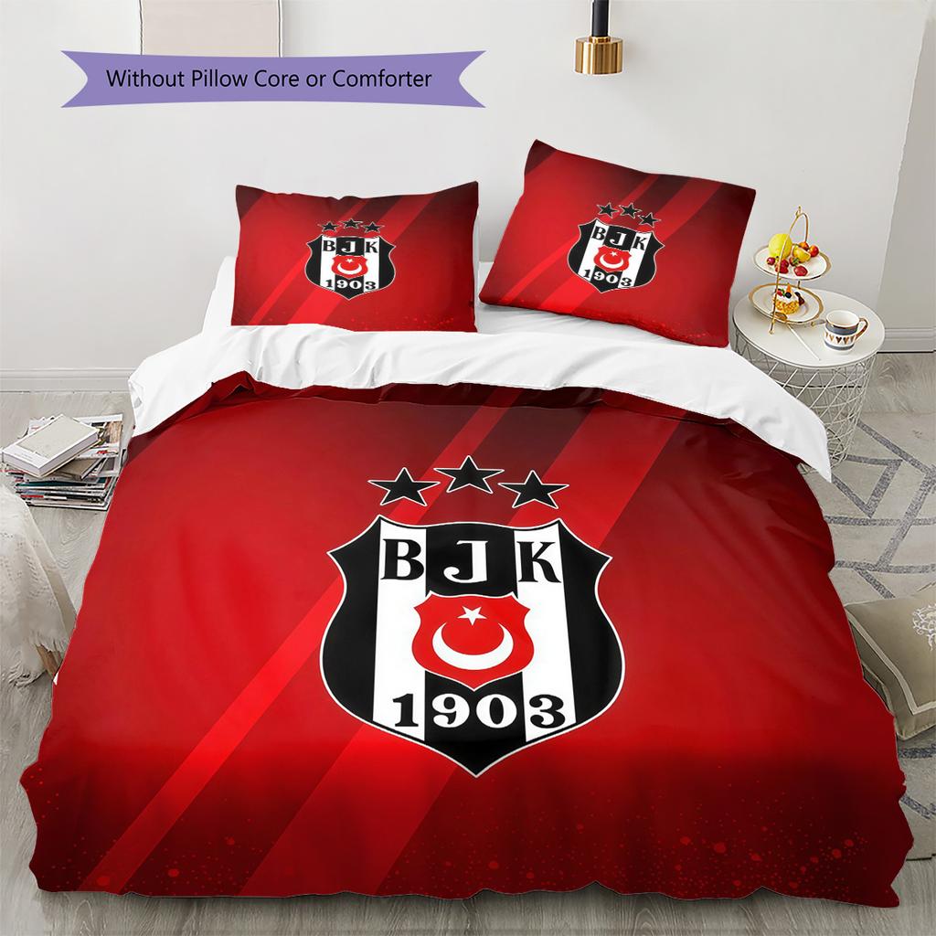BJK2 Muster Bettwäsche Bettdecke Set Heimdekoration Geschenk (1 Bettbezug + 2 Kissenbezüge (ohne Füllung))