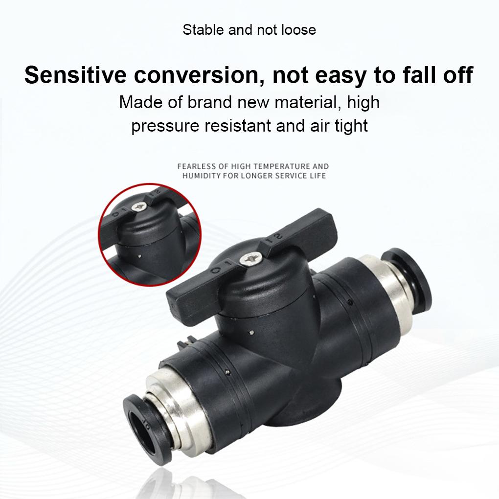 Practical Quick Joint Connector Good Sealing Waterproof Leakproof Hand Valve Manual Ball Valve Current-limiting