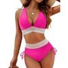 Women Bikini Sexy High Waist Bathing Suit V-Neck Beach Swimwear Female Summer Swimsuit