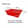 Sturdy Square Plastic Sorting and Draining Basket for E-commerce and Warehouse