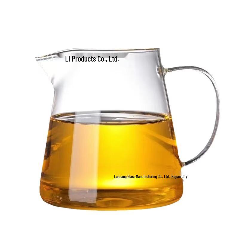 Heat-Resistant Glass Gongdao Cup with Steel Strainer
