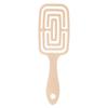 Curved Elastic Styling Comb for Men & Women - Dual-Use for Dry/Wet Hair, Slicked Back & Curly Styles, Ribbed Cushion Design