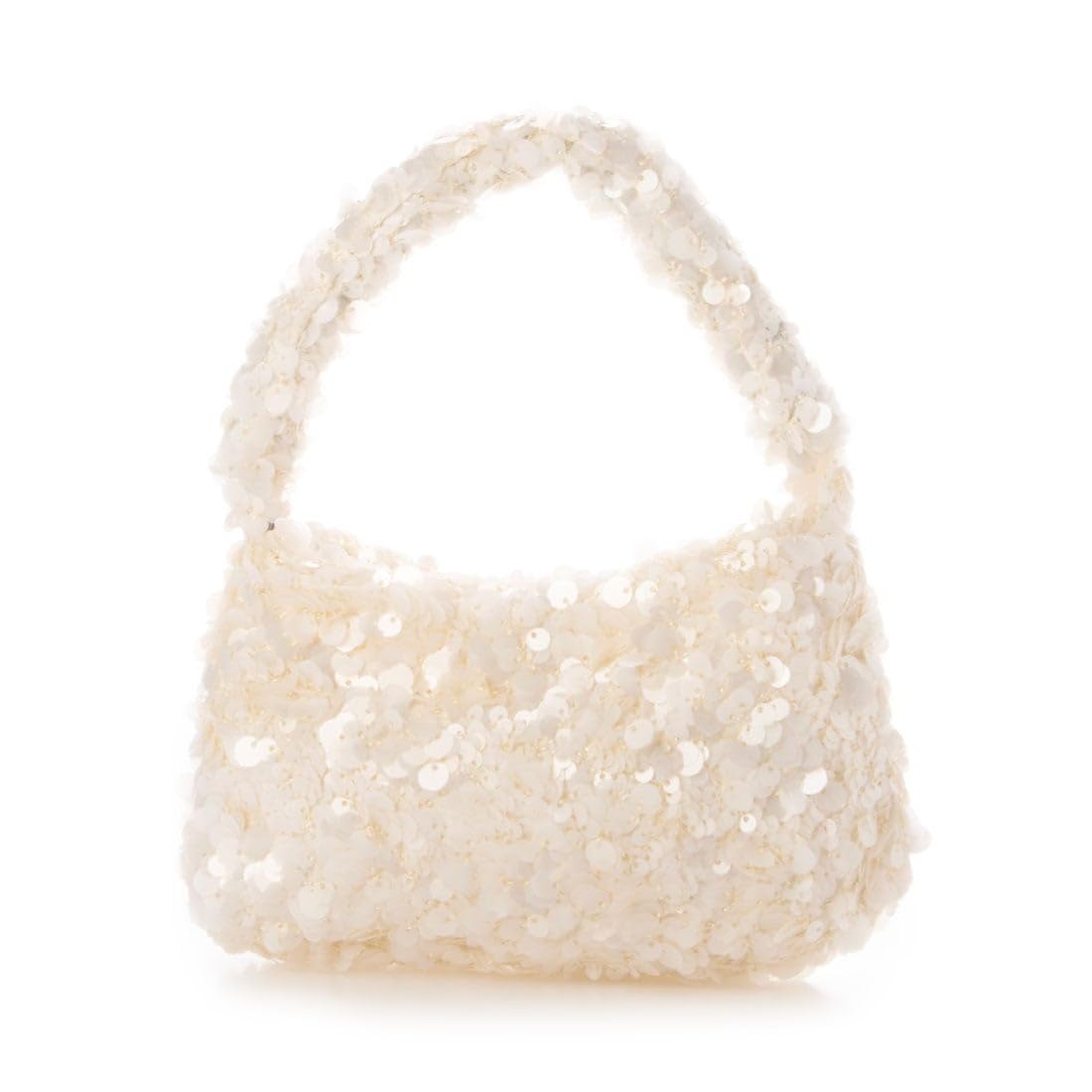 Sequin Mini Bag WH [Cache Cache] 2-way 10-00-04580 Women s белый