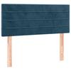 Box Spring Bed with Mattress Dark Blue 90x190 cm Velvet