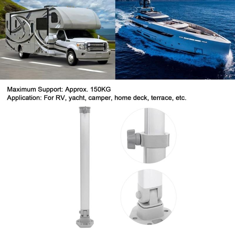 Platzsparende verstellbare Tischschreibtischbeinhalterung für Wohnmobile, Boote & Terrassenmöbel, Wohnwagen und maritime Anwendungen