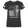 In Guns We Trust 2nd Amendment Veteran Military Patriotic Women039s  T-shirt