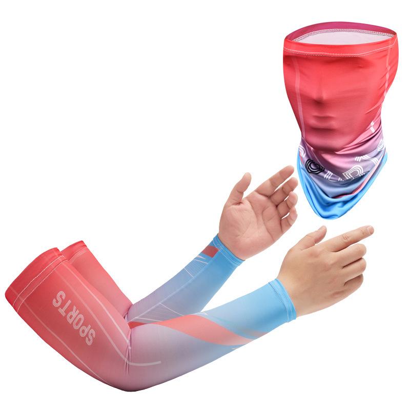 Ice Silk Sun Protection Arm Sleeves for Men & Women - Loose-Fit, Plus Size, Ideal for Summer Sports & Driving