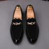 Luxury Men Suede Patchwork Metal Buckle Casual Shoes Male Lace Up Flats Brogues Homecoming Wedding Dress Prom Zapatillas Hombre