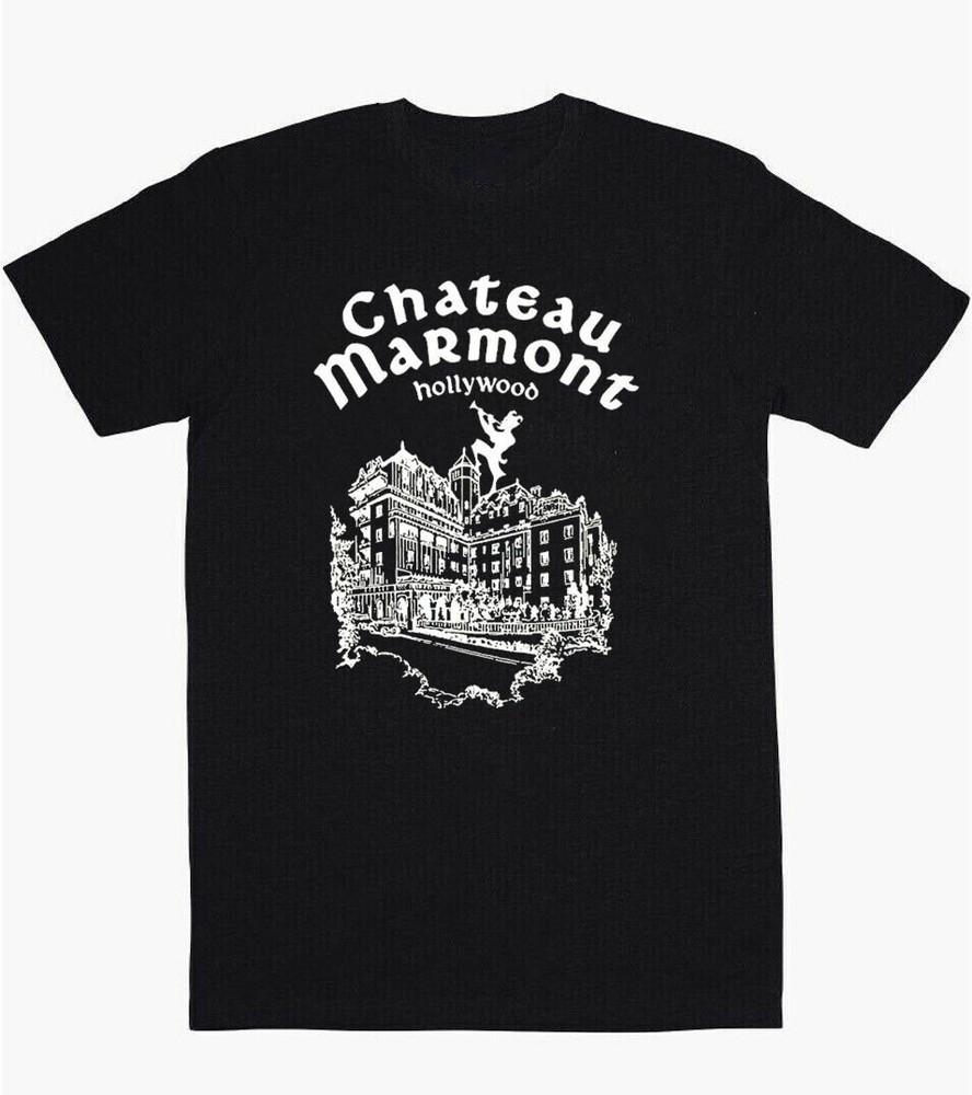 Chateau Marmont Hollywood Hotel Symbol T-Shirt black XXL