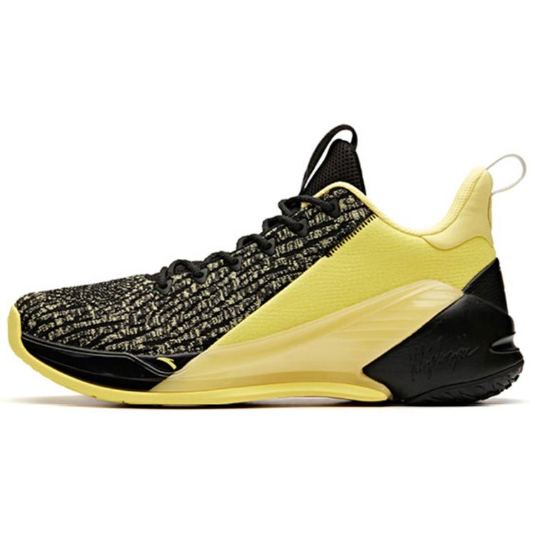 

New Anta KT4 Shock Absorbers Slip Resistant Breathable Low Top Basketball Shoes Men s Yellow Black 11921102-3 44.5
