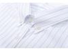 TBJL Women's White Pinstripe Campus Style Short Sleeve Blouse
