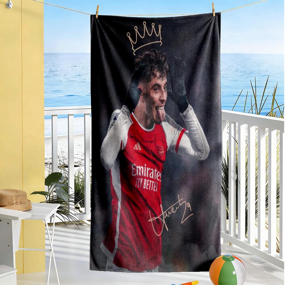 Arsenal Football Player Beach Towel Quick-Dry Soft Microfiber Comfortable Lightweight