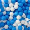 100Pcs/Set Blue White Pit Ball Thickened PE Crush Proof BPA Phthalate Free Safe Indoor Outdoor Baby Toddler Kids Round Ocean Ball Pool Toy