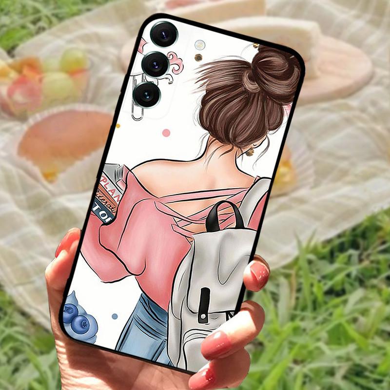 Case For Samsung Galaxy S22 Ultra Coque S22 Plus Full Protective Silicone Cartoon Painted Fundas Cover For Samsung S 22 Fundas